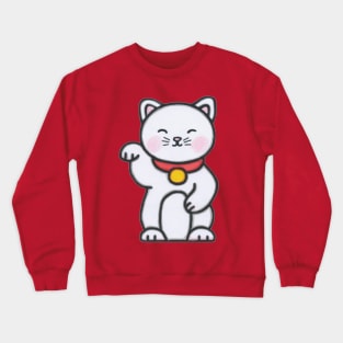 Lucky Shop Cat Crewneck Sweatshirt